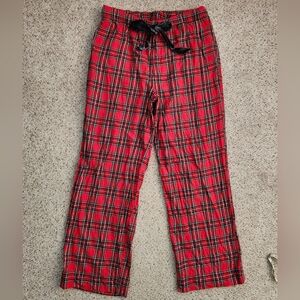 PINK Victoria's Secret Plaid Red Pajama Bottoms